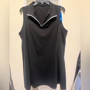 Sleeveless Black “Tennis” Dress